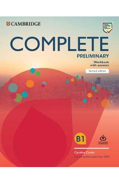 Complete preliminary workbook with answers with audio download: for the revised exam from 2020 - caroline cooke