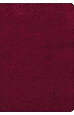 NASB Super Giant Print Reference Bible, Burgundy Leathertouch, Indexed - Holman Bible Publishers