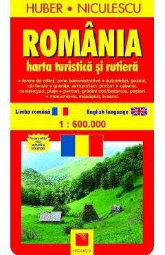 Romania - Harta turistica si rutiera - NICULESCU
