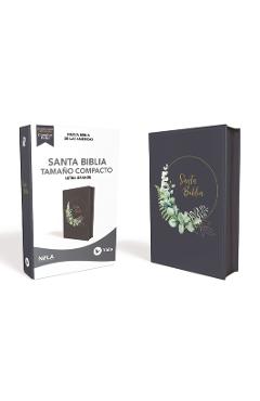 Nbla Santa Biblia Ultrafina, Tamaño Compacto, Leathersoft, Azul Grisáceo, Con Cierre, Edición Letra Roja - Vida