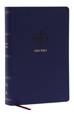 Nkjv, End-Of-Verse Reference Bible, Personal Size Large Print, Leathersoft, Blue, Red Letter, Thumb Indexed, Comfort Print: Holy Bible, New King James - Thomas Nelson