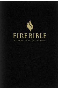 Mev Fire Bible: Black Bonded Leather - Modern English Version - Life Publishers