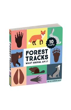 Forest Tracks: What Animal Am I? Lift-The-Flap Board Book - Mudpuppy