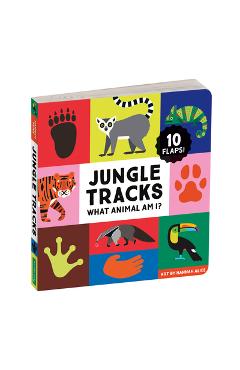 Jungle Tracks Lift-The-Flap Board Book - Mudpuppy