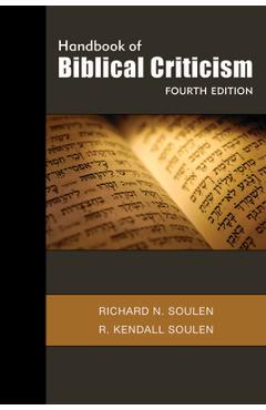 Handbook of Biblical Criticism - Richard N. Soulen