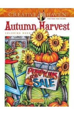 Creative Haven Autumn Harvest Coloring Book - Teresa Goodridge