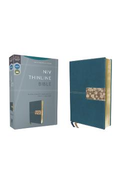 Niv, Thinline Bible, Leathersoft, Teal, Red Letter, Comfort Print - Zondervan