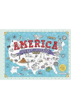 America State by State: Fifty Removable Placemats to Color - Holly Graham
