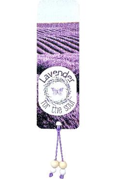 Semn de carte accesorizat. Lavender for the Soul
