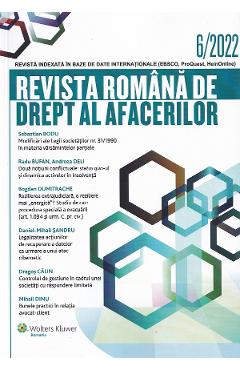  Revista Romana de drept al afacerilor Nr.6/2022