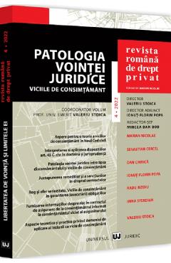 Revista Romana de Drept Privat Nr.4 din 2022 - UNIVERSUL JURIDIC