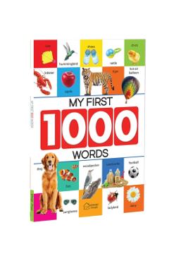 My First 1000 Words: Early Learning Picture Book to Learn Alphabet, Numbers, Shapes and Colours, Transport, Birds and Animals, Professions, - Wonder House Books