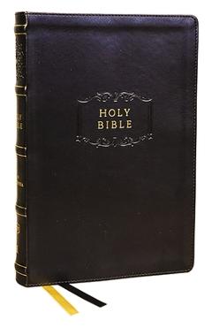 Kjv, Center-Column Reference Bible with Apocrypha, Leathersoft, Black, 73,000 Cross-References, Red Letter, Thumb Indexed, Comfort Print: King James V - Thomas Nelson