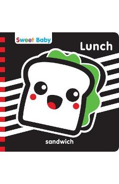 Sweet Baby Series Lunch 6x6 English: A High Contrast Introduction to Mealtime - 7. Cats Press