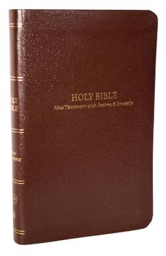 Kjv, Pocket New Testament with Psalms and Proverbs, Leatherflex, Brown, Red Letter, Comfort Print -
