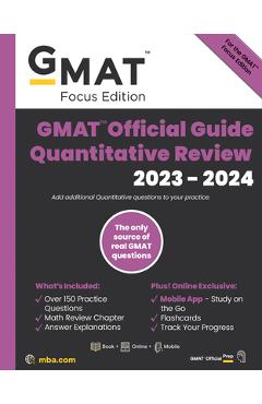 GMAT Official Guide Quantitative Review: Problem Solving 2023-2024, Book + Online Question Bank - Gmac (graduate Management Admission Coun