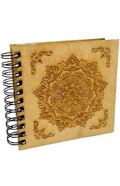 Agenda din lemn: Mandala speciala