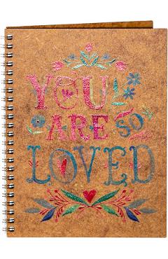 Agenda din lemn: you are so loved