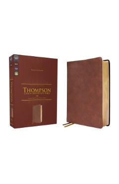 Nkjv, Thompson Chain-Reference Bible, Leathersoft, Brown, Red Letter, Comfort Print - Frank Charles Thompson