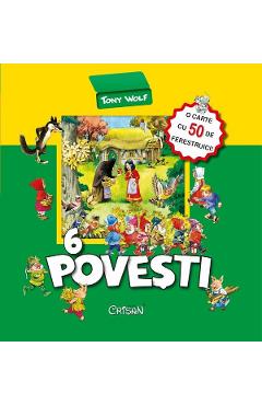 6 povesti. O carte cu 50 de ferestruici – Tony Wolf, Anna Casalis libris.ro imagine 2022 cartile.ro
