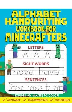Alphabet Handwriting Workbook For Minecrafters - Craftland Publishing