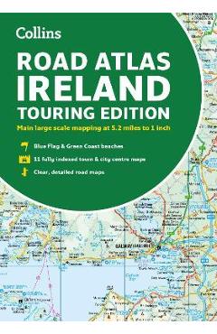 Road Atlas Ireland: Touring Edition A4 Paperback - Collins