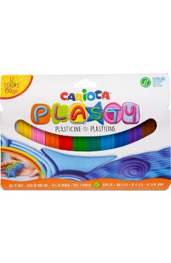 Plastilina Carioca Plasty 12 culori