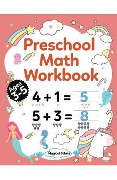Preschool Math Workbook - Magical Colors