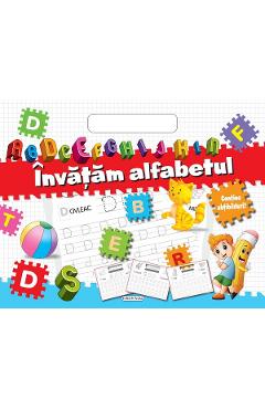 Bloc cu abtibilduri. Invatam alfabetul