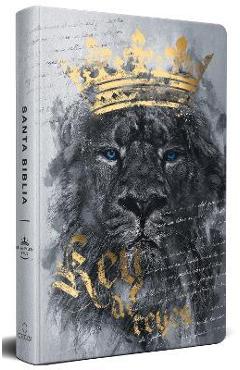 Biblia Rvr60 Letra Grande Tamaño Manual, Tapa Dura León Rey de Reyes / Spanish B Ible Rvr60 Handy Size Large Print Hardcover Lion King of Kings - Reina Valera Revisada 1960