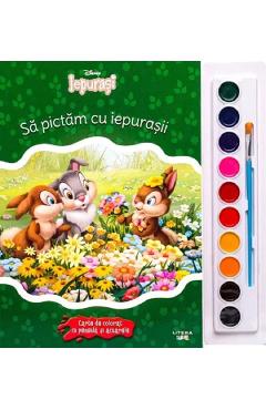 Disney Iepurasi. Sa Pictam Cu Iepurasii. Carte De Colorat Cu Pensula Si Acuarele