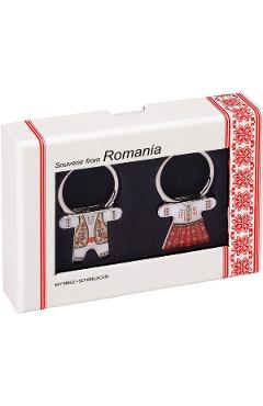 Set 2 brelocuri: Romania. Costume populare