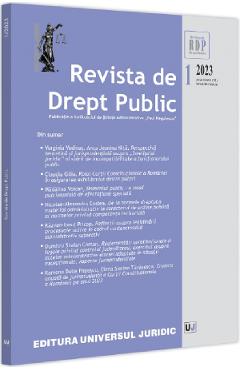 Revista de drept public Nr.1 din 2023 - UNIVERSUL JURIDIC