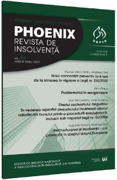 Phoenix. revista de insolventa. nr.84 aprilie-iunie 2023