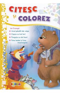 Citesc si colorez: Ursul pacalit de vulpe