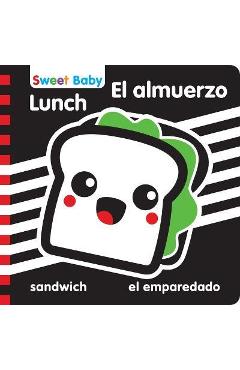 Sweet Baby Series Lunch 6x6 Bilingual: A High Contrast Introduction to Mealtime - 7. Cats Press