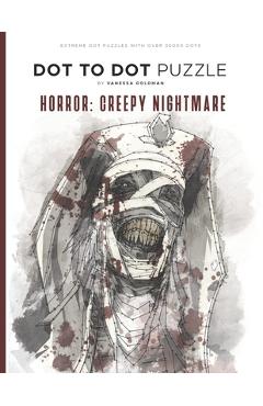 Horror: Creepy Nightmare - Dot to Dot Puzzle (Extreme Dot Puzzles with over 30000 dots): 40 Puzzles - Dot to Dot Books for Adu