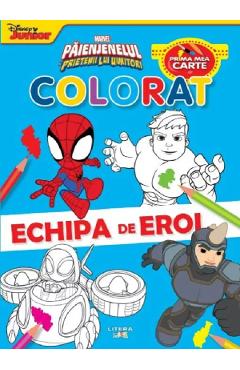 Prima mea carte de colorat. Echipa de eroi: Marvel. Paienjenelul si prietenii lui uimitori libris.ro imagine 2022