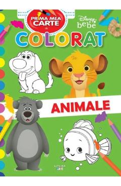 Disney bebe. Prima mea carte de colorat. Animale libris.ro imagine 2022