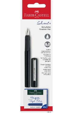 Stilou Carbon + 6 cartuse