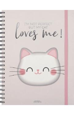 Caiet trio cu spirala: kitty