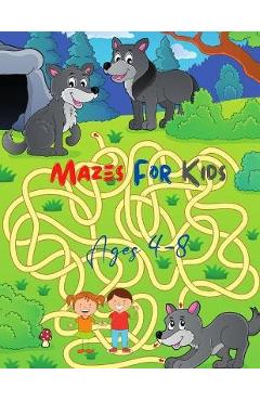 Mazes for kids ages 4-8: Easy activity mazes book - Mk El Nadi