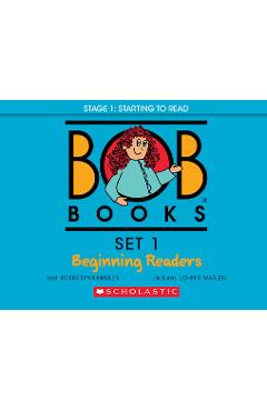 Bob books - set 1: beginning readers hardcover bind-up phonics, ages 4 and up, kindergarten (stage 1: starting to read) - bobby lynn maslen