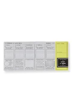In a Moment of Weekness Weekly Planner Pad - Brass Monkey