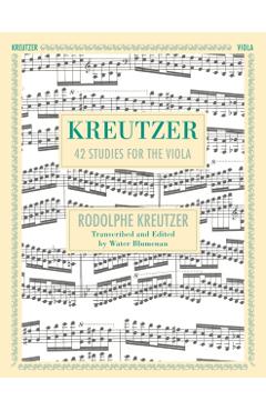 42 Studies: Transcribed for Viola (Schirmer's Library of Musical Classics, Volume 1737) - Walter Blumenau