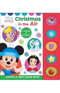 Disney Baby: Christmas in the Air Scratch & Sniff Sound Book - Pi Kids
