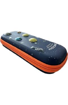 Penar oval: Spaceship. Fermoar portocaliu