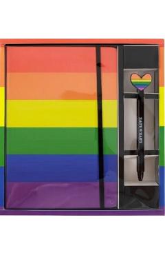 Set carnet si pix: Love is Love