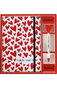 Set carnet si pix: Follow Your Heart