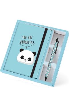 Set carnet si pix: Panda